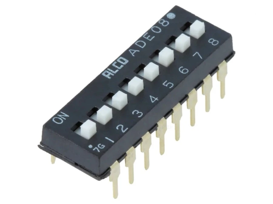 Przełącznik DIP‑SWITCH ON‑OFF 0,1A 24VDC Poz 2 THT 1825360‑5