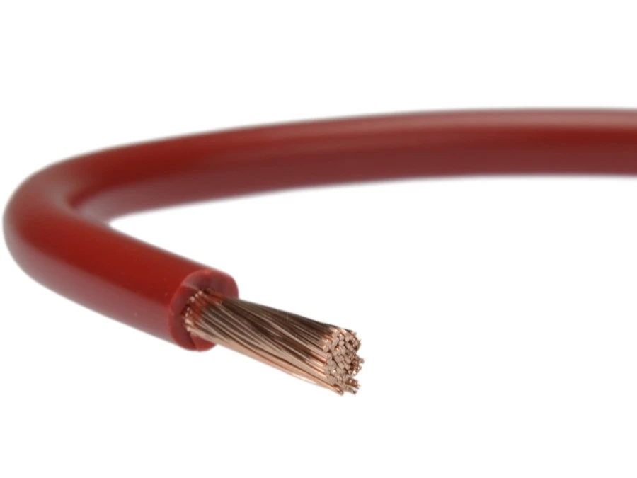 Przewód instalacyjny H05V‑K / LgY 0,75 500V czerwony linka giętka Elektrokabel /100m/