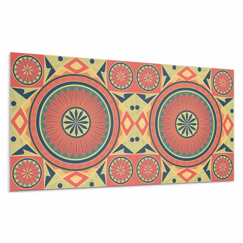 Kafelki samoprzylepne Wallfluent 40×20 cm Mandala w formie geometrycznych kształtów 10 szt.