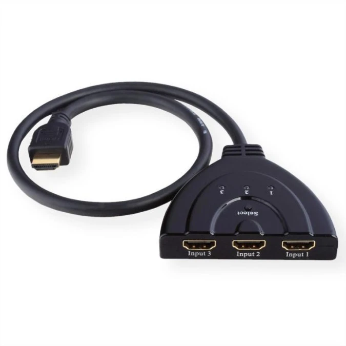 Przełącznik VALUE HDMI, 3‑głosowy