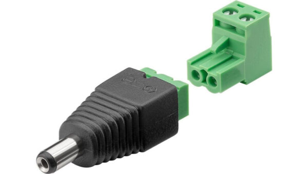 Wtyk DC (5,50 x 2,10mm) – zdejmowane mocowanie śrubowe 2-częściowe 76744 /10szt./
