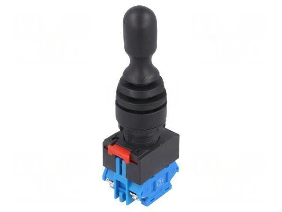 Przełącznik joystick 22mm Poz.stab: 1 NO x2 czarny brak IP67 LAS0‑K‑20C23