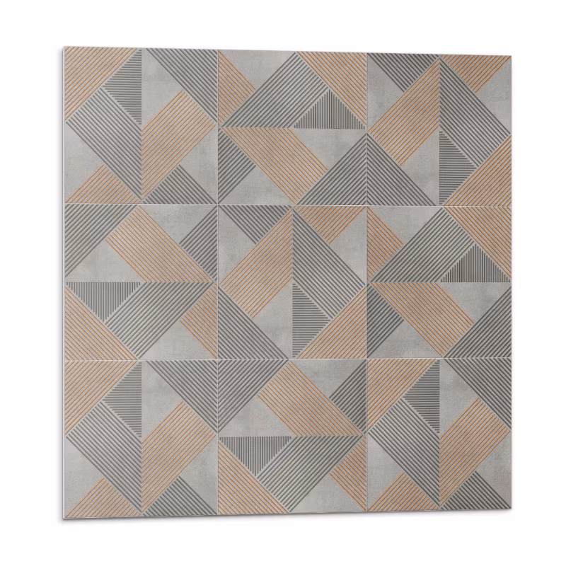 Kafelki samoprzylepne Wallfluent 50×50 cm Wzór kształtów trójkątnych 4 szt.