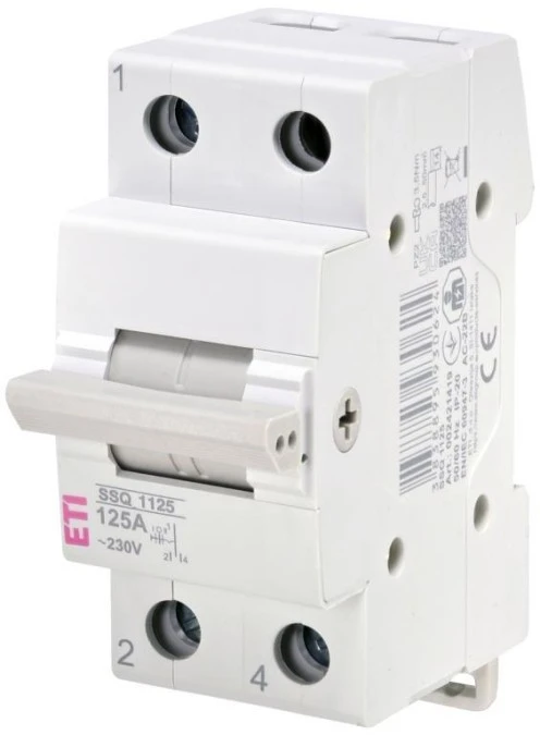 Przełącznik trójpołożeniowy modułowy 125A 1‑biegunowy SSQ 1125 002421419