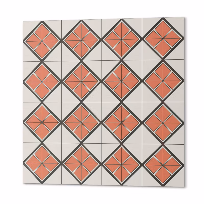 Komplet Kafelków Samoprzylepnych ArtPrintCave 50×50 cm Geometryczny wzór w romby 4 szt. 4070095628164