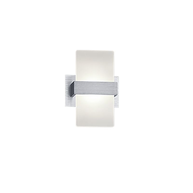 Kinkiet ścienny Trio Platon srebrno-biały LED 4.3W 3000K 430lm IP20 wym: 18 x 13 x 9 cm – 1 szt.