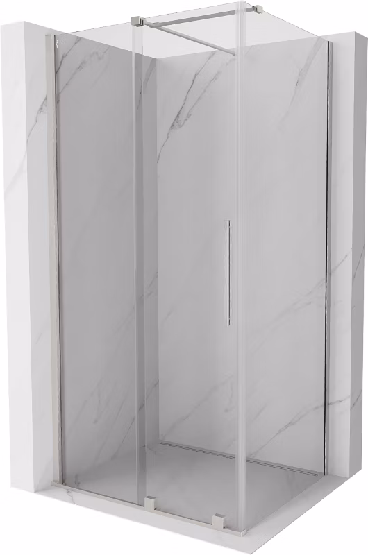 Kabina prysznicowa Mexen Velar rozsuwana 130 x 85 cm transparent nikiel szczotkowany 1 szt.