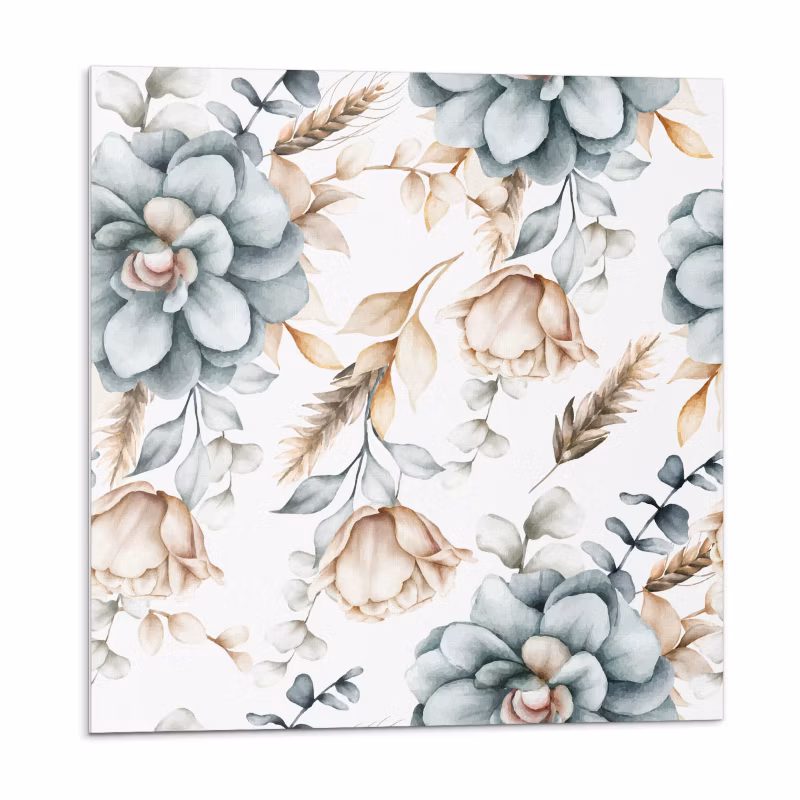 Kafelki samoprzylepne Wallfluent 20×20 cm Roślinny wzór kwiatowy 20 szt.