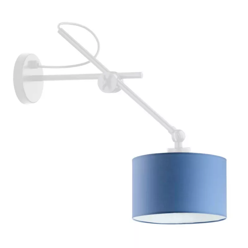 Kinkiet Volta Light Factory Modern Biały/Niebieski Abażur 1xE27 1szt.