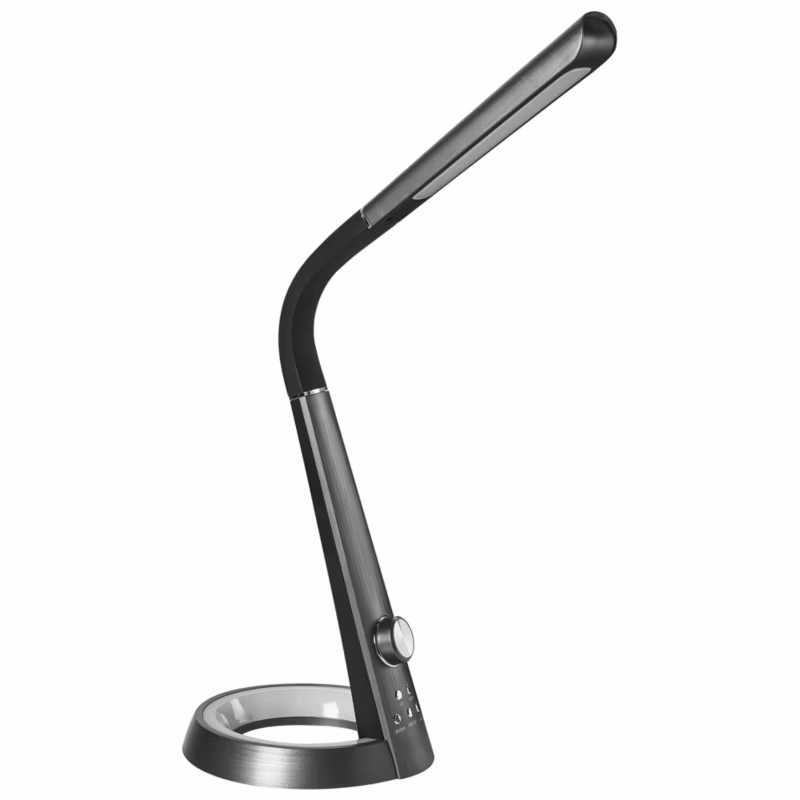Lampa biurkowa LED Canopus Z portem USB Czarny 1 szt.