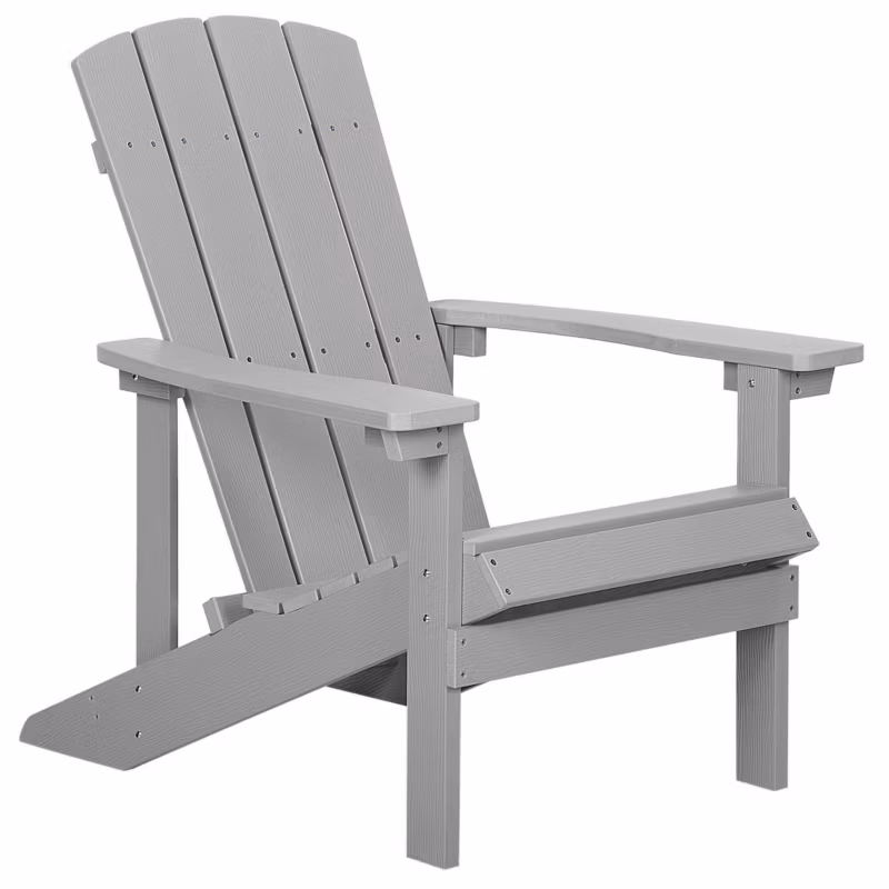 Krzesło ogrodowe Adirondack Jasnoszary 1 szt.