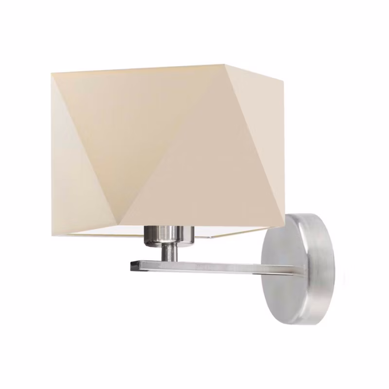 Kinkiet Volta Light Factory Simple Stal szczotkowana/Ecru Abażur 1xE27 1szt. 5903628522976