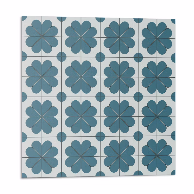 Kafelki samoprzylepne Wallfluent 50×50 cm Roślinne wzory w harmonijnym układzie 4 szt.