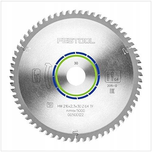 Tarcza pilarska specjalna 216×2,3×30 TF64 Festool 500122