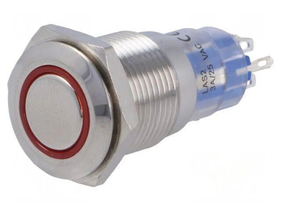 Przełącznik wandaloodporny Poz: 2 DPST 3A/250VAC IP40 ON‑ON MP0045/1E2RD012
