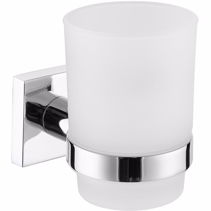 Kubek na szczoteczki ścienny Mexen Rufo chrom 7×11 cm 1 szt.