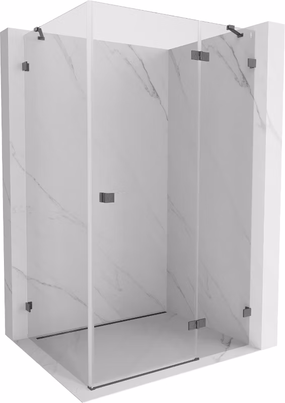 Kabina prysznicowa Mexen Lunar gun gray 100×80 cm 1 szt.