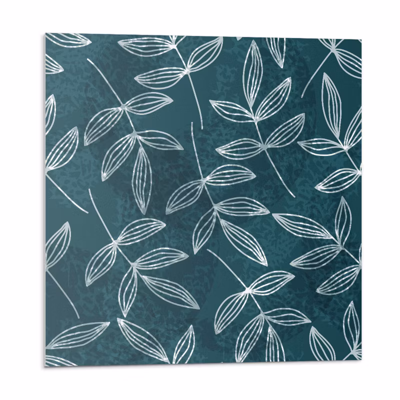 Kafelki samoprzylepne Wallfluent 50×50 cm Liściasty motyw z fakturą 4 szt.