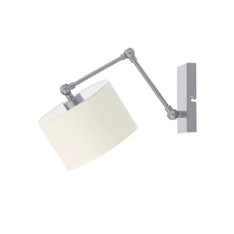 Kinkiet Volta Light Factory Soul Srebrny/Ecru Abażur 1xE27 1szt.