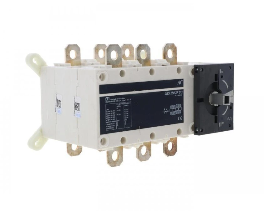 Przełącznik I‑0‑II montaż na płycie 250A/690V AC LBS 250 3P CO 004661551