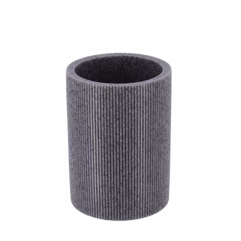 Kubek łazienkowy Porzio Grey TENDANCE szary na szczoteczki 300 ml 1 szt.