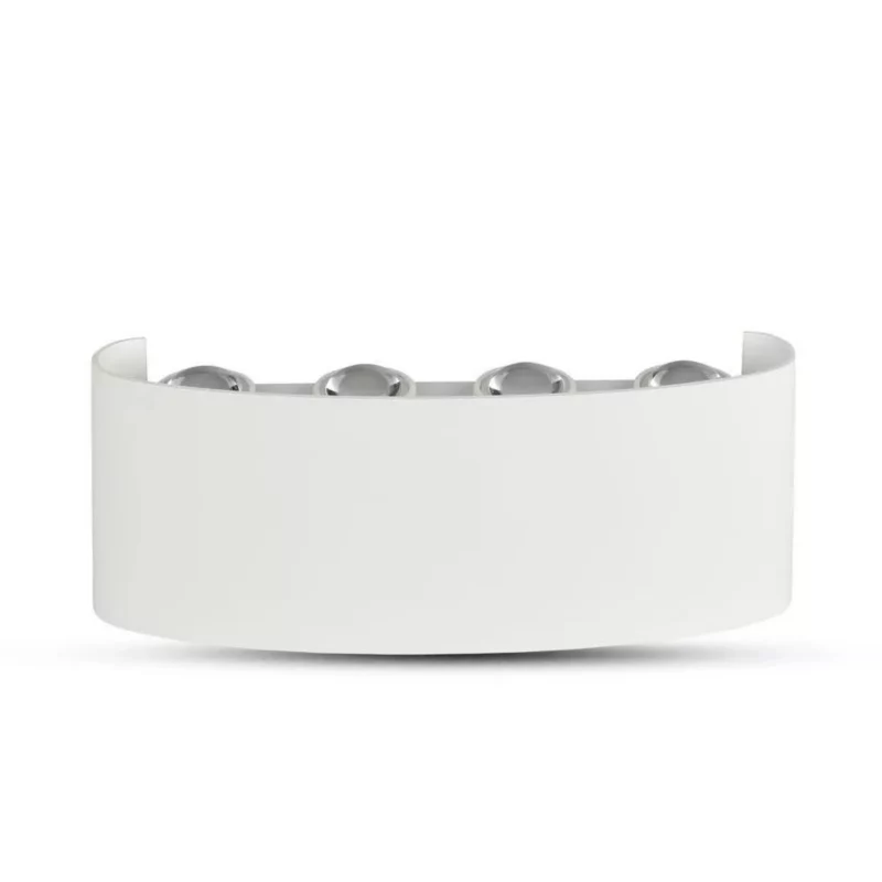 Kinkiet V-TAC Vt-848 biały góra-dół LED 8W 4000K 940lm IP54 wym: 4,8 x 22 x 9 cm – 1 szt.