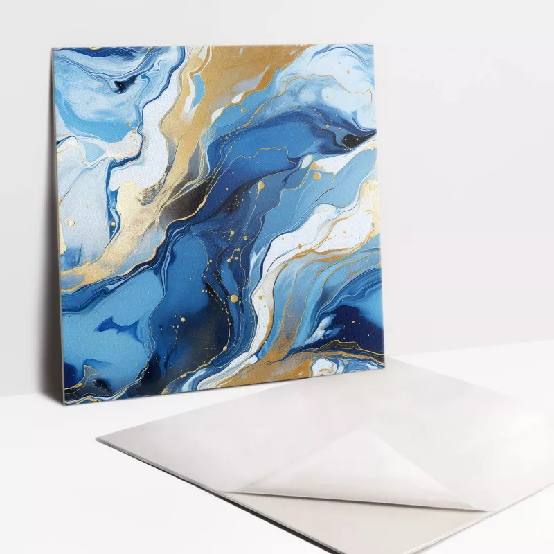 Kafelki samoprzylepne Tulup 30×30 cm Abstrakcja ze złotem 9 szt.