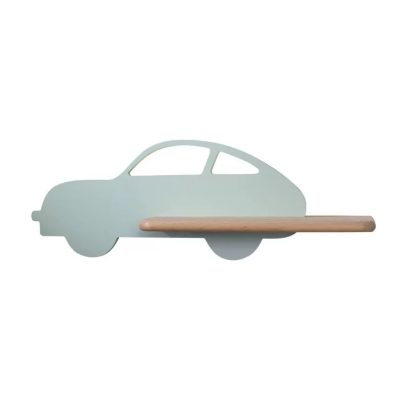 Kinkiet Candellux Car zielony-jasne drewno LED 4W 4000K 250lm IP20 wym: 15 x 43 x 12 cm – 1 szt.