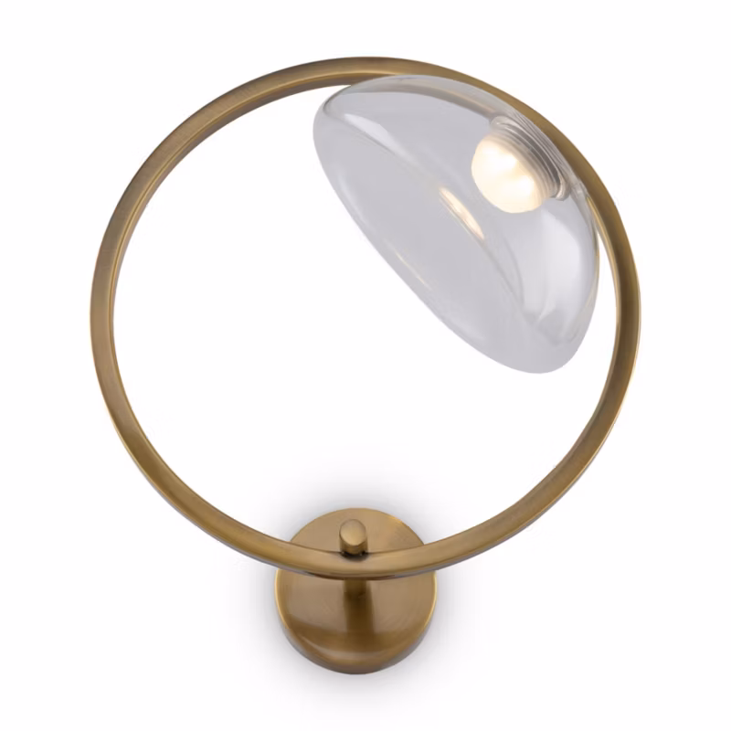 Kinkiet ścienny Maytoni Lunare mosiężno-złoty LED 5W 3000K 450lm IP20 wym: 35 x 21,8 x 32 cm – 1 szt.