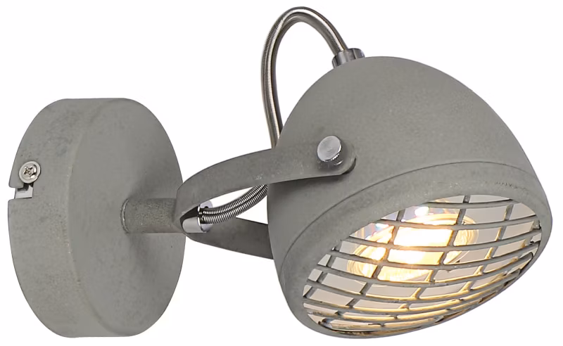 Kinkiet ścienny Candellux Pent szaro-chromowany 1 x GU10 x 50W IP20 wym: 11 x 19 x 10 cm – 1 szt.