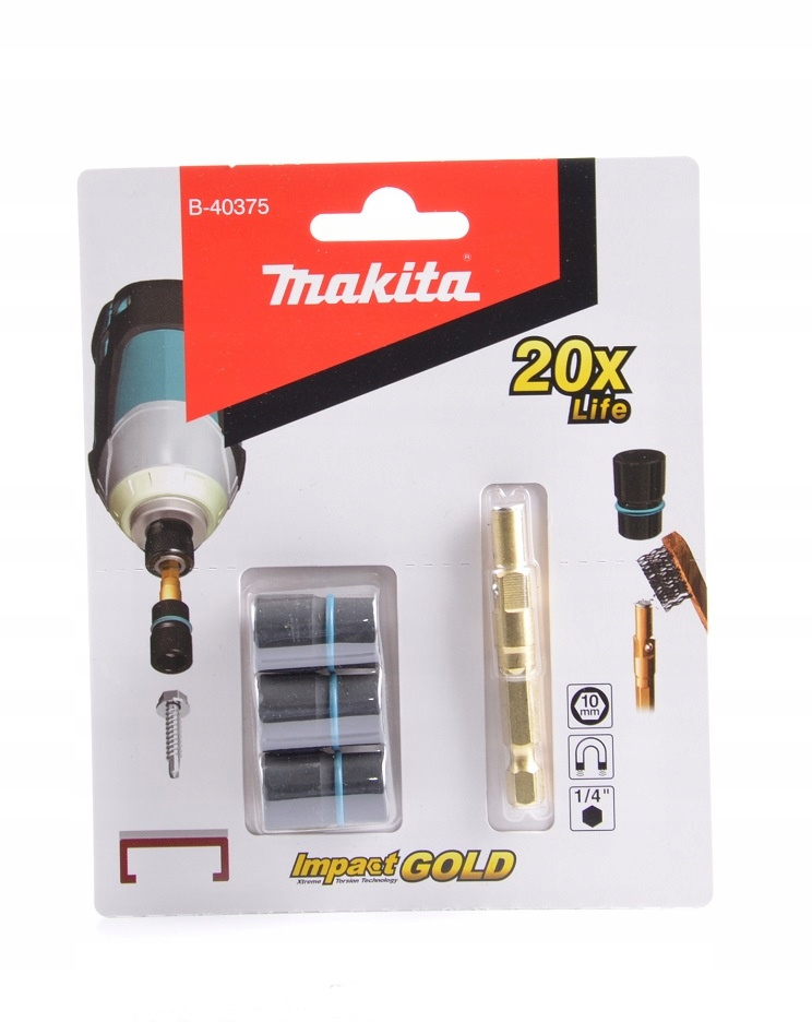 Nasadka 10 mm HEX 1/2″ Makita B-40375 3szt.