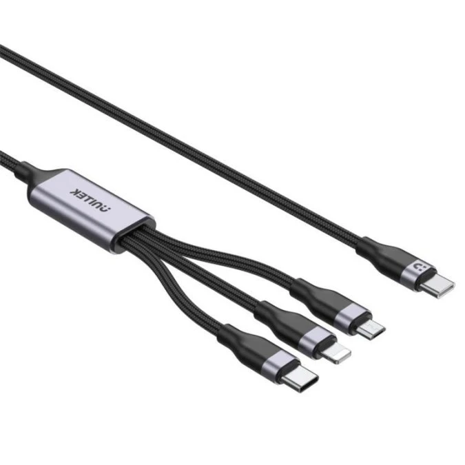PRZEWÓD 3 W 1 C14101AGY01‑1.5M USB‑C/USB‑C, LIGHTNING, MICRO‑USB 1.5 m UNITEK