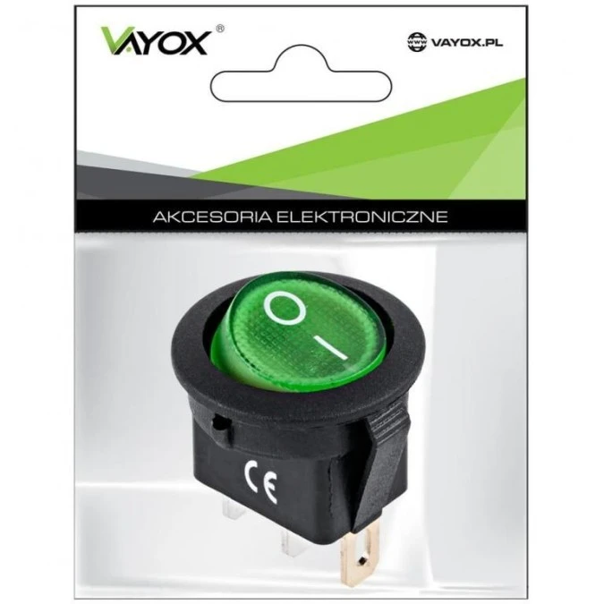 Przełącznik IRS‑101‑8C/D 12V zielony Vayox PAK.