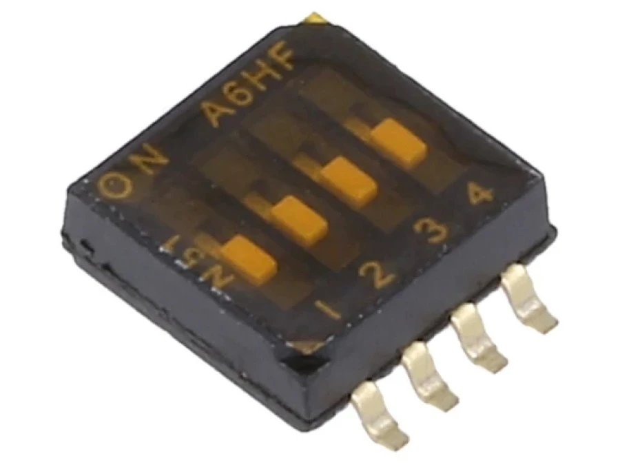 Przełącznik DIP‑SWITCH OFF‑ON 0,025A/24VDC Poz 2 ‑30‑85C A6HF‑4102