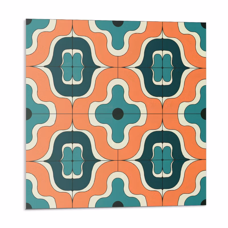 Kafelki samoprzylepne Wallfluent 20×20 cm Abstrakcja w falistych kształtach 20 szt.