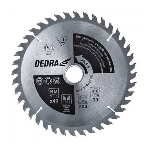 Tarcza widiowa do drewna Dedra H19024E – 24Z, otwór 16mm, śr. tarczy 190mm