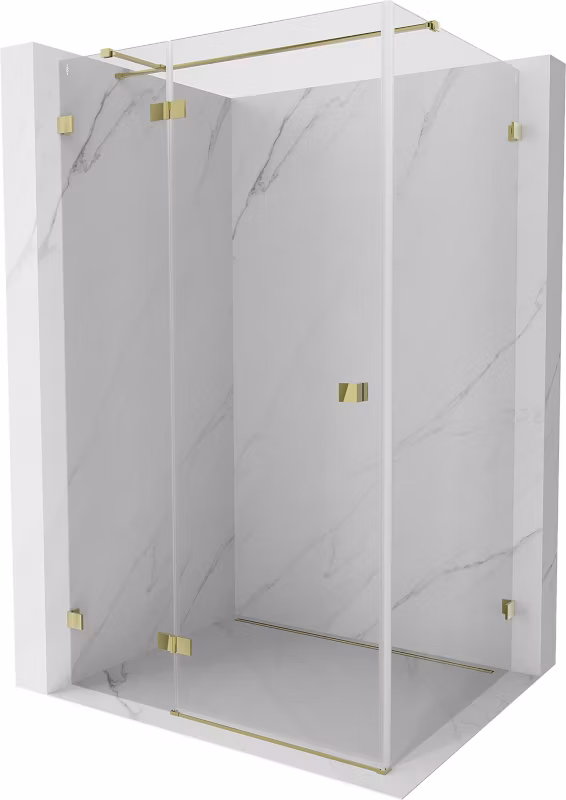Kabina prysznicowa Mexen Lunar T transparent złota 135×110 cm 1 szt.