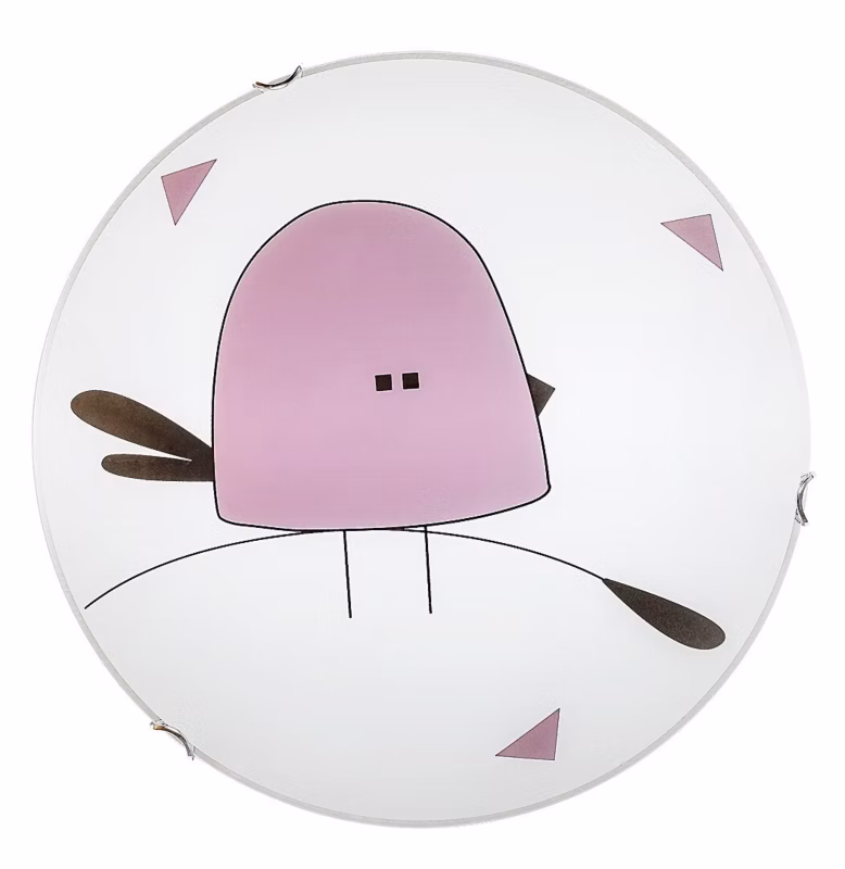 Kinkiet ścienny Rabalux Fowly biało-fioletowy-brązowy do pokoju dziecka 2 x E27 x IP20 wym: 40 x 40 cm – 1 szt.