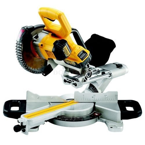 DeWalt DCS365M2 akumulatorowa pilarka ukosowa z posuwem 2×4.0Ah