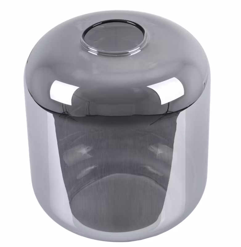 Klosz do lampy wiszącej Light Home LH Novalja E27 szary szklany 15×15,5cm 1szt.