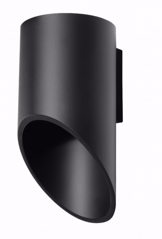 Kinkiet ścienny Sollux Lighting Penne czarny 1 x G9 x 40W IP20 wym: 20 x 12 x 12 cm – 1 szt.