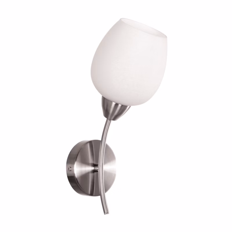 Kinkiet SPOT Light 1xE27 Max.60W Kombinacja Satyny i Bieli w Klasycznym Designie od Polskiego Producenta, 1 szt.