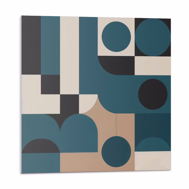 Kafelki samoprzylepne Wallfluent 20×20 cm Abstrakcyjne formy z unikalnymi kształtami 20 szt.