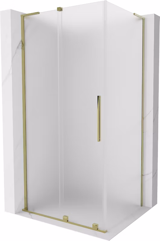 Kabina prysznicowa Mexen Velar L rozsuwana 120 x 100 cm szron złota 1 szt.