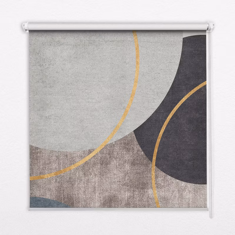 Klasyczna wolnowisząca roleta zaciemnająca Tulup 120×140 cm Abstrakcja 1 szt.