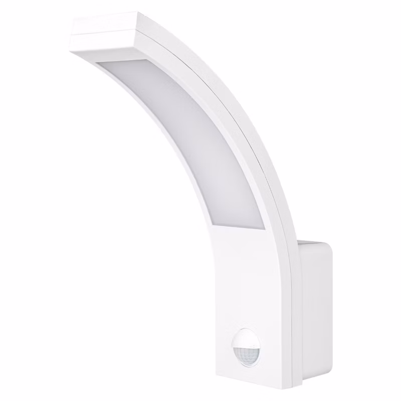 Kinkiet elewacyjny zewnętrzny LED MasterLED Diron 10W IP54 4000K czujnik ruchu PIR lampa biała 1 szt.