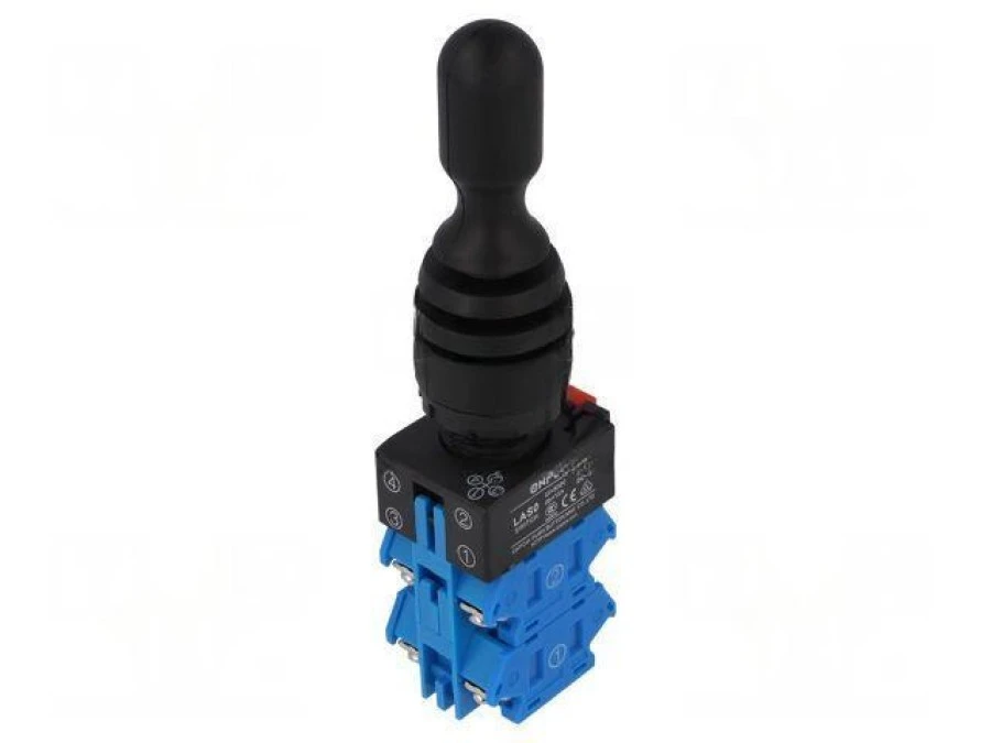 Przełącznik joystick 22mm Poz.stab: 1 NO x4 czarny brak IP67 LAS0‑K‑40C43