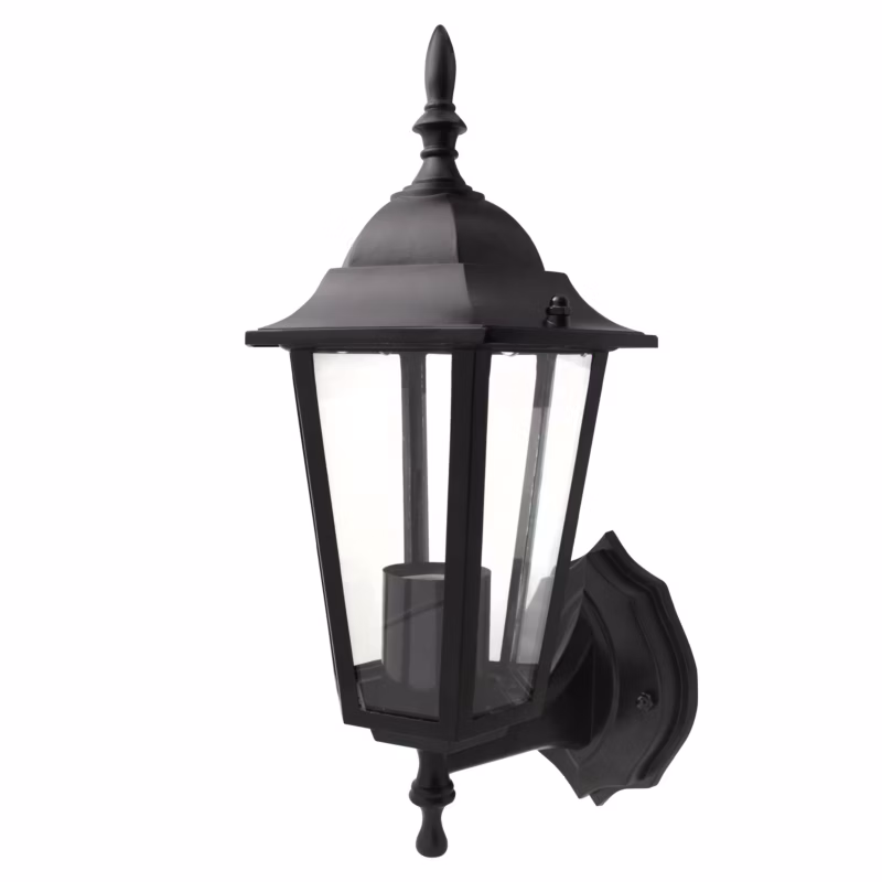 Kinkiet zewnętrzny E27 LED MasterLED Victoria IP44 naścienny góra czarny lampa ogrodowa 1 szt.