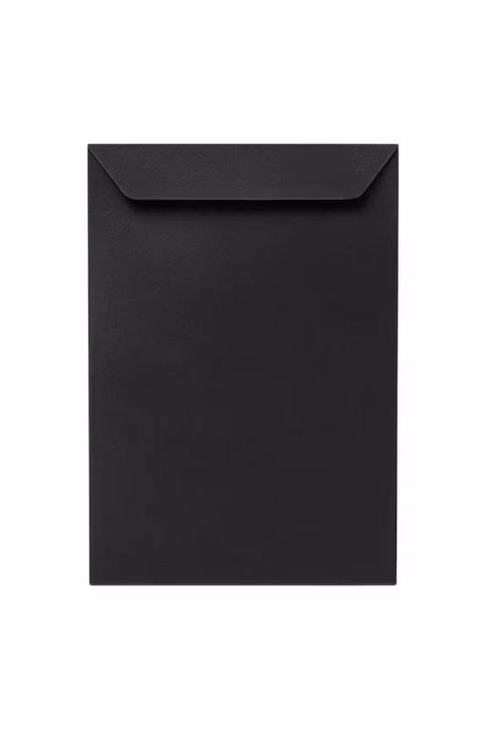 Koperty Ozdobne Neopak C4 HK Perłowe Czarne 120g – Lsusowe Koperty 50 szt.