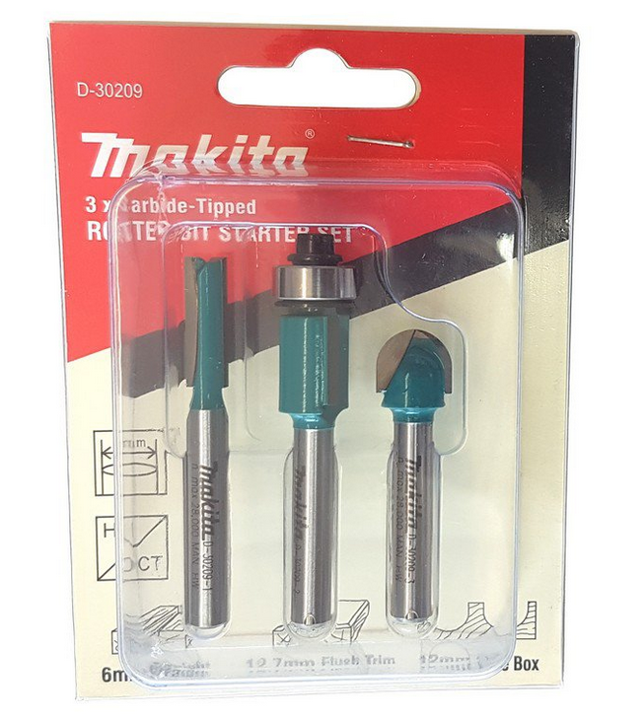 Zestaw Frezów Makita D-30209 trzpień 6 mm